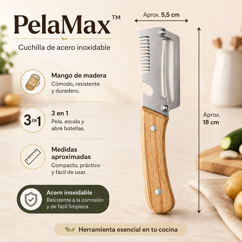 PelaMax™ Pelador Multifunción 3 en 1